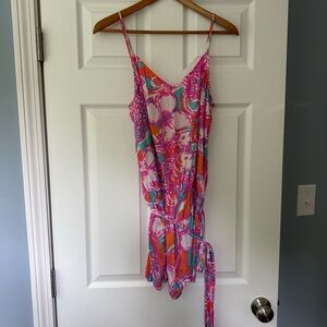 Lilly Pulitzer - Pink Floral Patterned Romper